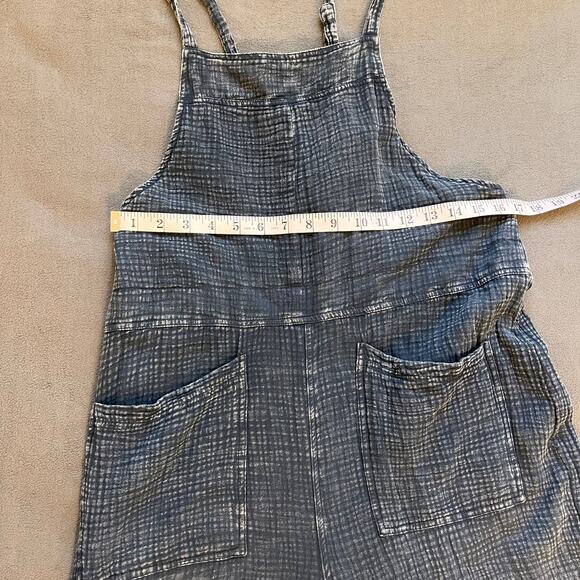 Easel Here I Am Jumpsuit Womens Sz Medium Black Washed Boho Wide Leg Sleeveless - Picture 4 of 7